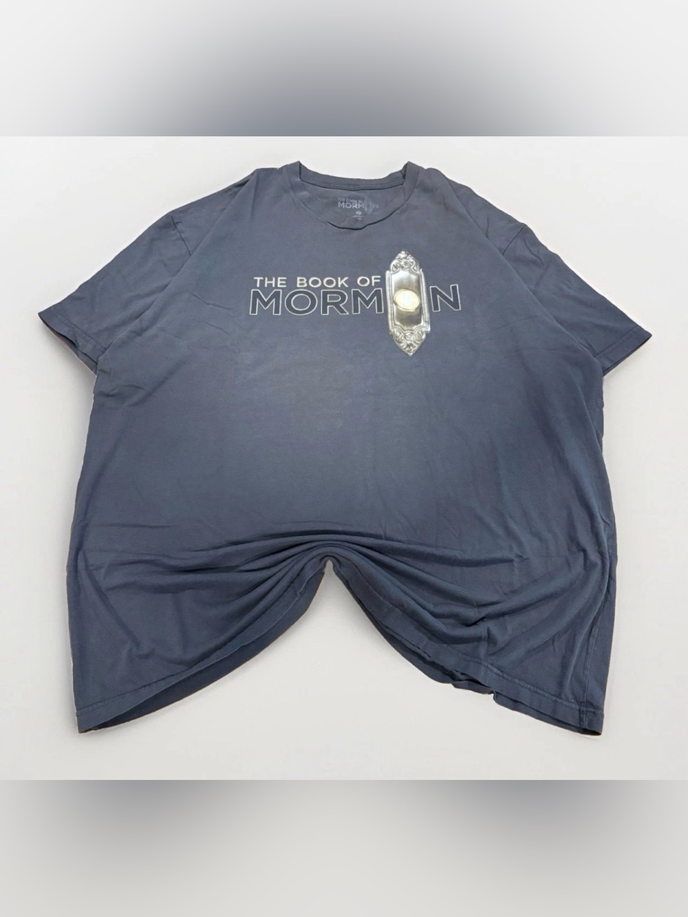 The Book Of Mormon T-Shirt Size 2XL Broadway Tour Tee Gray Musical South Park